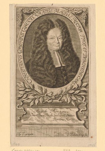 Portrait of Christian Gryphius