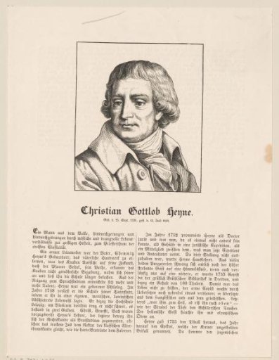 Portrait of Christian Gottlob Heyne