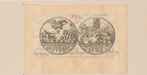 Medal from Friesland with scenes from the Revelation of John