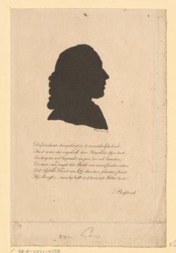 Silhouette Portrait of Jacob van Loo