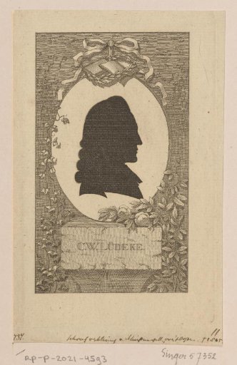 Silhouette Portrait of Christoph Wilhelm Lüdeke