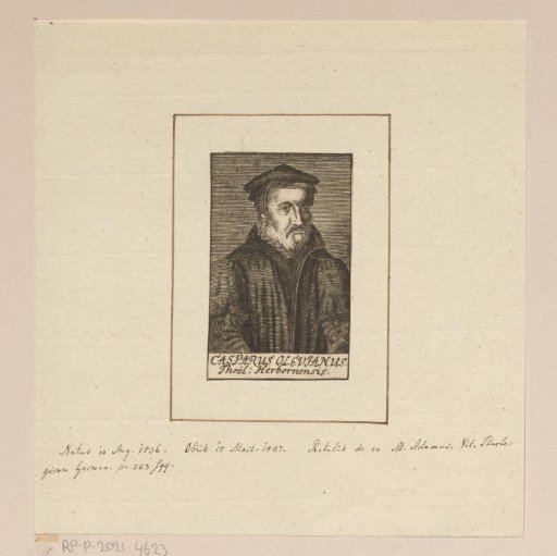 Portrait of Caspar Olevianus