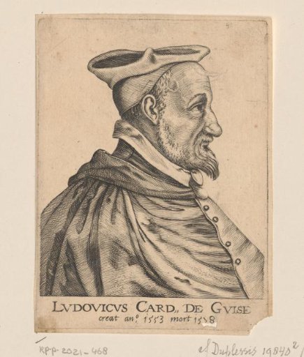 Portrait of Louis I, Cardinal of Guise