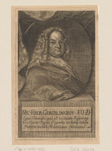 Portrait of Nicolaus Hieronymus Gundling