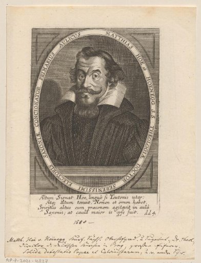 Portrait of Matthias Hoë von Hoënegg