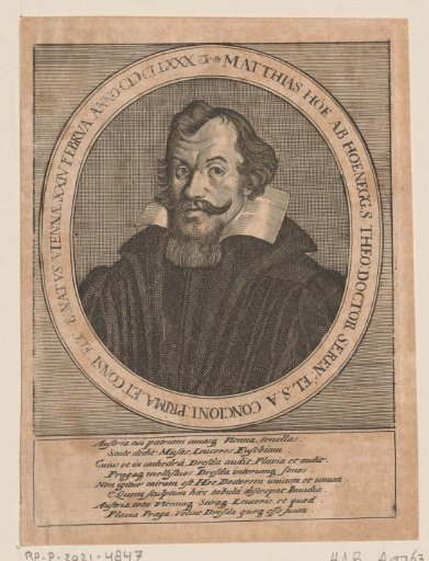 Portrait of Matthias Hoë von Hoënegg