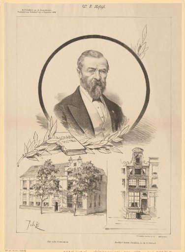 Portrait of Willem Jacobs Hofdijk