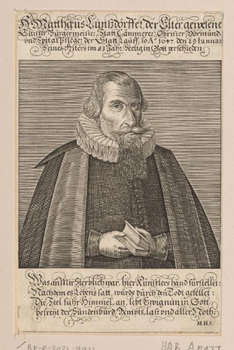 Portrait of Matthäus Lunssdörffer