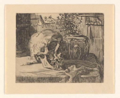 Still Life with Skull and Ginger Jar