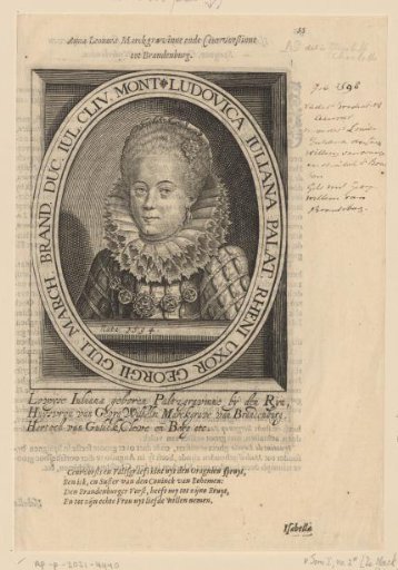 Portrait of Louise Juliana of the Palatinate