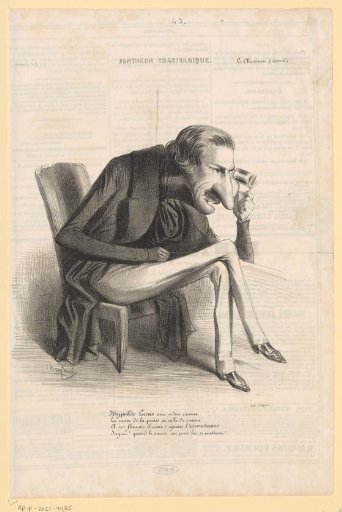 Caricature of Hippolyte-Julien-Joseph Lucas