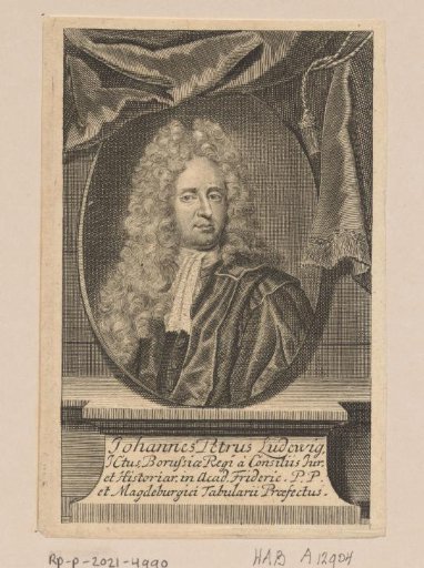 Portrait of Johann Peter von Ludewig