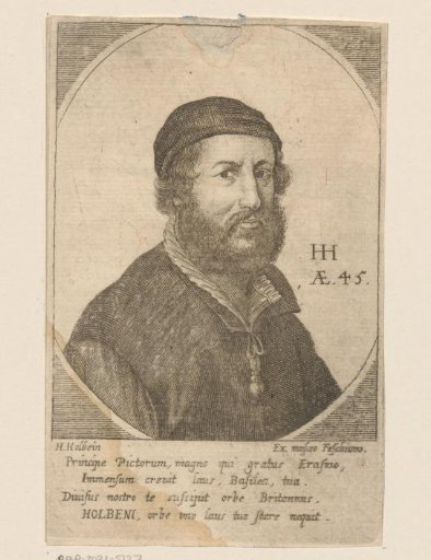 Portrait of Hans Holbein II at the age of 45