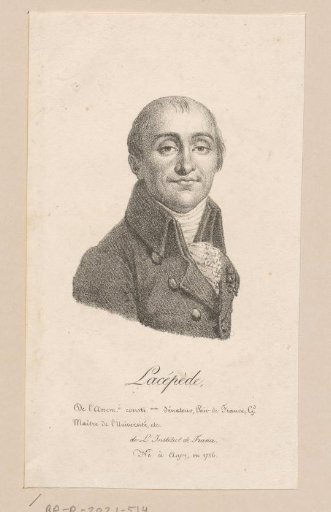 Portrait of Bernard Germain de Lacépède