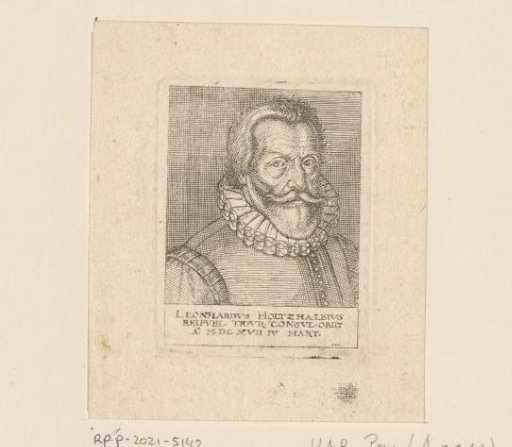 Portrait of Leonhard Holtzhalb