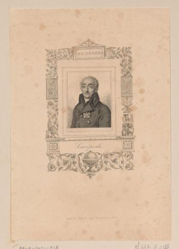 Portrait of Bernard Germain de Lacépède