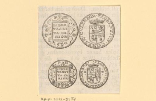 Medals with Inscription and Coat of Arms of Floris van Pallandt, Count of Kuylenburg