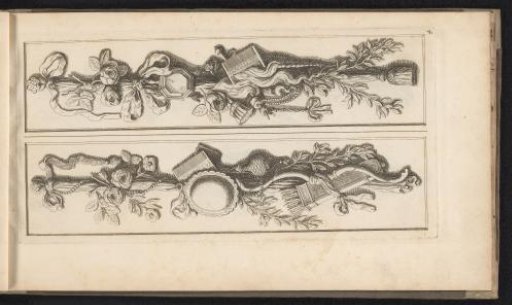 Pilaster festoons with toilet accessories from the Amsterdam Town Hall