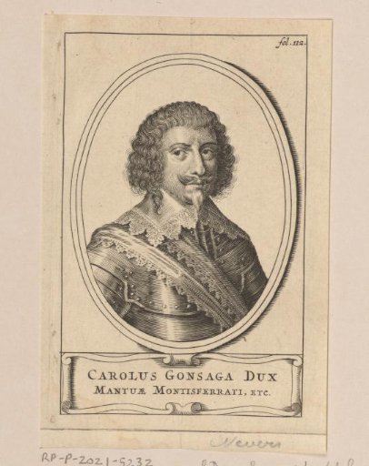 Portrait of Carlo I Gonzaga, Duke of Mantua and Montferrat