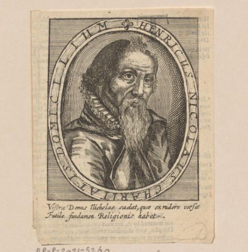 Portrait of Hendrik Niclaes