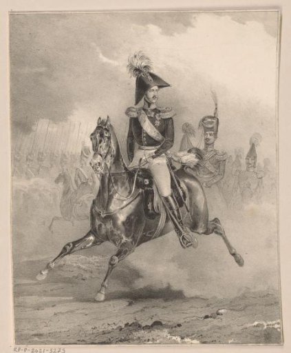 Portrait of Nicholas I Pavlovich, Tsar of Russia, on horseback