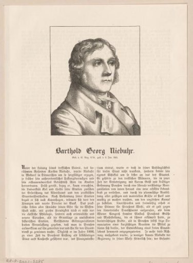 Portrait of Barthold Georg Niebuhr