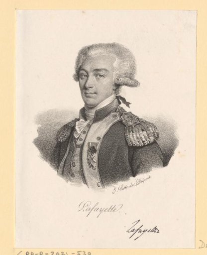 Portrait of Gilbert du Motier de La Fayette