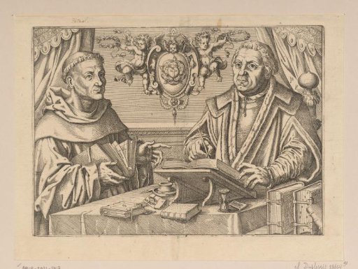 Double Portrait of Johann Tetzel and Martin Luther