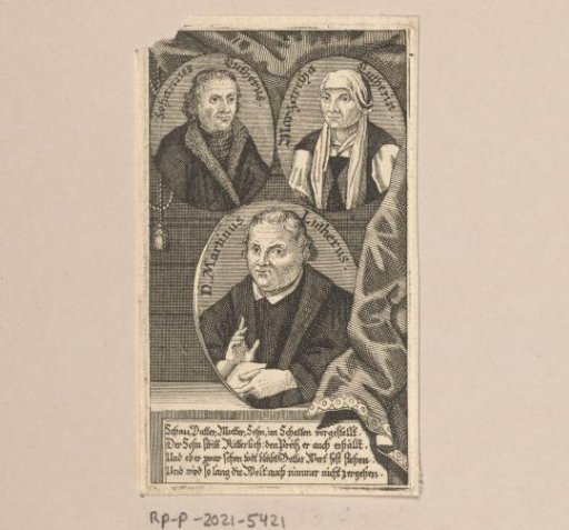 Three Portraits of Hans, Margarethe and Martin Luther