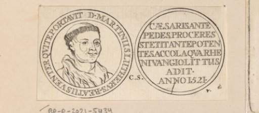 Obverse and Reverse of a Medal with the Portrait of Martin Luther as a Monk