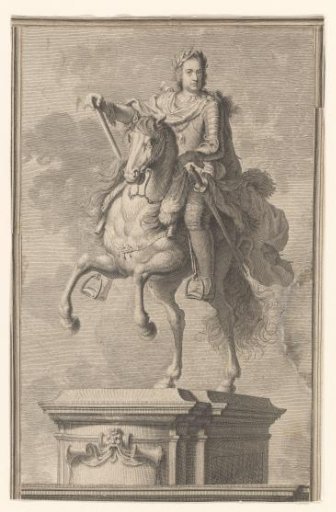 Equestrian statue of a prince, possibly Louis XV of France