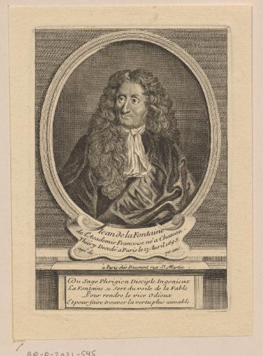 Portrait of Jean de La Fontaine