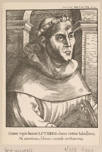 Portrait of Martin Luther as an Augustinian Monk