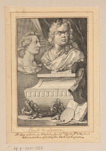Portrait Busts of Gerard de Lairesse and Albert Flamen