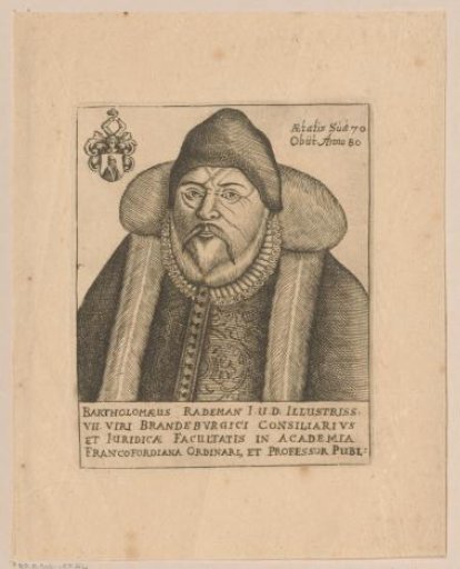 Portrait of Bartholomäus Rademann