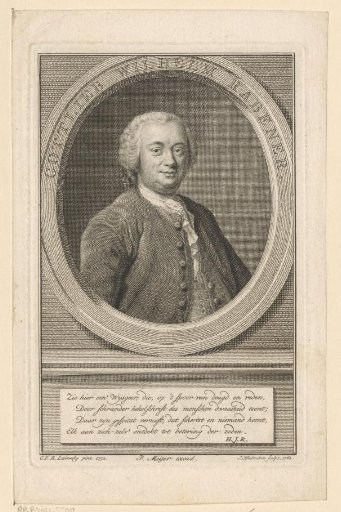 Portrait of Gottlieb Wilhelm Rabener