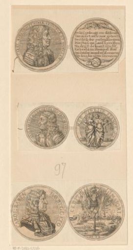 Three Medals with the Portrait of Karel Rabenhaupt, Baron von Sucha