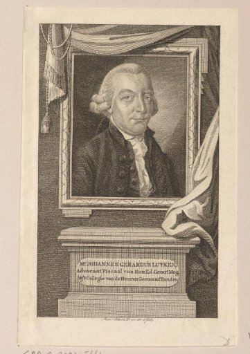 Portrait of Johannes Gerardus Luyken