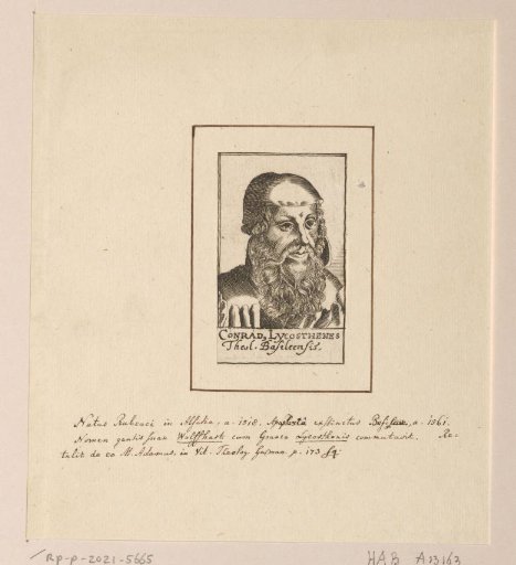 Portrait of Conrad Lycosthenes