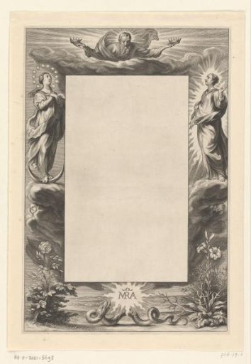 Frame in honor of Mary