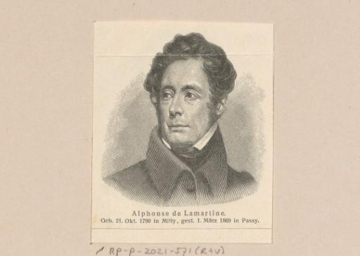 Portrait of Alphonse de Lamartine