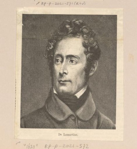 Portrait of Alphonse de Lamartine