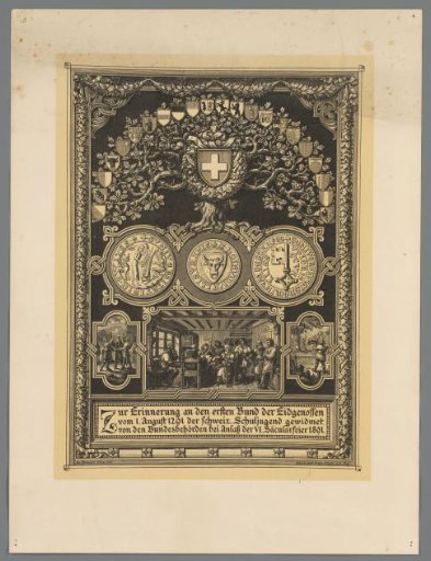 Commemorative print for the Old Confederacy