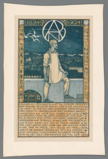 Commemorative print for the tenth anniversary of the A.N.D.B., 1894-1904