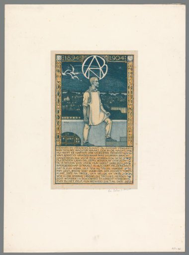 Commemorative print for the tenth anniversary of the A.N.D.B., 1894-1904