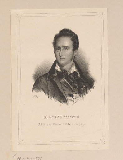 Portrait of Alphonse de Lamartine