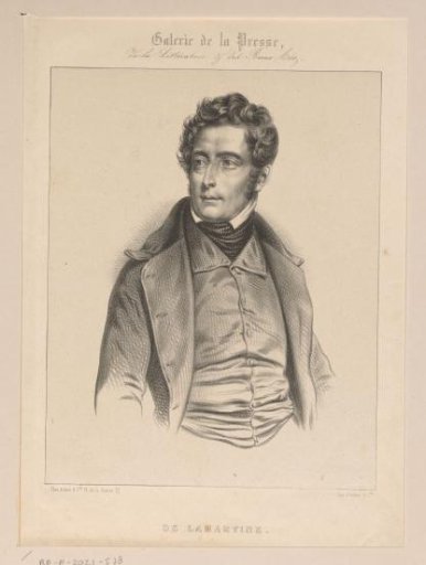 Portrait of Alphonse de Lamartine