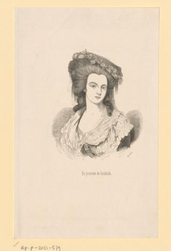 Portrait of Maria Louise of Savoy, Princess of Lamballe