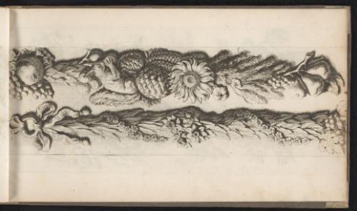 Pilaster festoons with a squirrel and pinecones from the Amsterdam Town Hall