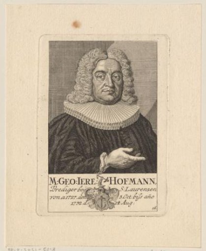 Portrait of Georg Jeremias Hoffmann